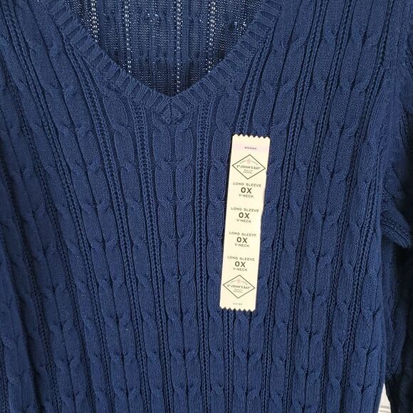 Sweater Navy Blue St. John's Bay NWT - Picture 3 of 8